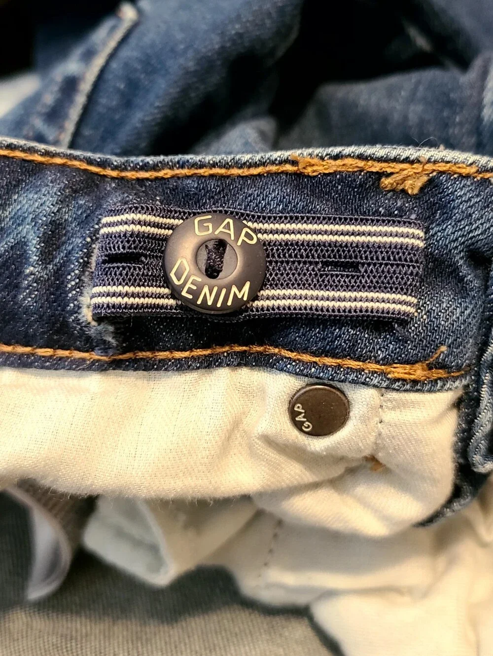 GAP Kids Dark Blue Flare High Rise Jeans
